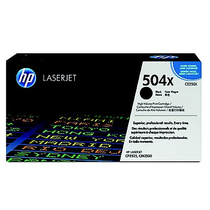 Toner HP 504X zwart voor laserprinters