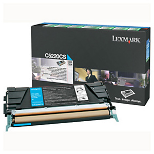 Toner Lexmark n°C5220CS cyan pour imprimantes laser Toner Lexmark n°C5220CS cyan pour imprimantes laser