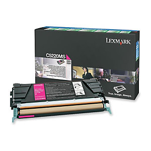 Toner Lexmark n°C5220MS magenta voor laser printers