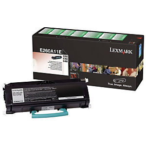 Toner Lexmark n°E260A11E noir pour imprimantes laser Toner Lexmark n°E260A11E noir pour imprimantes laser