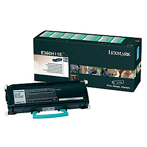 Toner Lexmark n° E360H11E noir pour imprimantes laser
