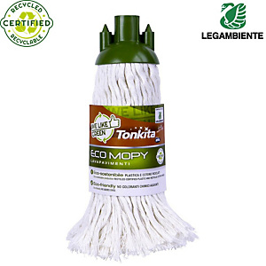 Tonkita Mop lavapavimenti Mopy in cotone, Bianco Tonkita Mop lavapavimenti Mopy in cotone, Bianco