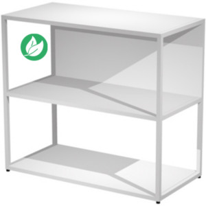 Top sur-meuble Presto H.80 cm Blanc - Structure métal Blanc Top sur-meuble Presto H.80 cm Blanc - Structure métal Blanc