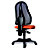 TOPSTAR Open Point Contact Classic Silla de oficina, malla y tela, altura 101-109 cm, naranja y negro - 4