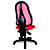 TOPSTAR Open Point Contact Silla de oficina, malla y tela, altura 101-109 cm, rojo - 4