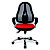 TOPSTAR Open Point Sincro Deluxe Silla de oficina, malla y tela, altura 101-109 cm, rojo y negro - 2