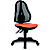TOPSTAR Open Point Sincro Silla de oficina, malla y tela, altura 101-109 cm, naranja y negro - 1