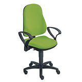 TOPSTAR Siège de bureau NOA Tissu rembourré Hauteur ajustable À roulettes Hauteur dossier 57 cm Vert TOPSTAR Siège de bureau NOA Tissu rembourré Hauteur ajustable À roulettes Hauteur dossier 57 cm Vert