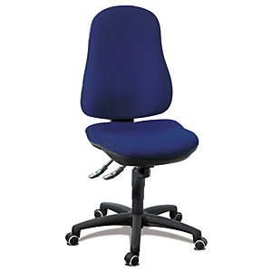 TOPSTAR Support Sincro Silla de oficina, tela, altura 100-113 cm, azul