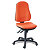 TOPSTAR Support Sincro Silla de oficina, tela, altura 100-113 cm, naranja - 1