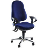 TOPSTAR Support SY Silla de oficina, tela, altura 99-112 cm, azul TOPSTAR Support SY Silla de oficina, tela, altura 99-112 cm, azul