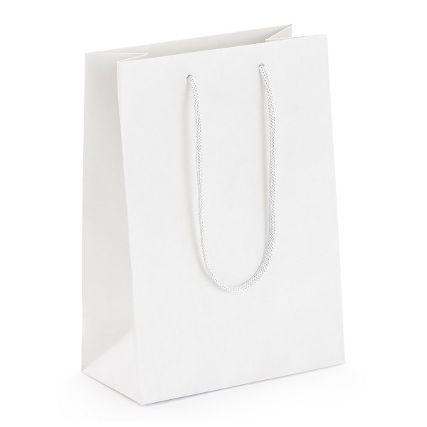 Torba kraft lux z bawełnianymi uchwytami 190x270x100 mm granatowa - 7