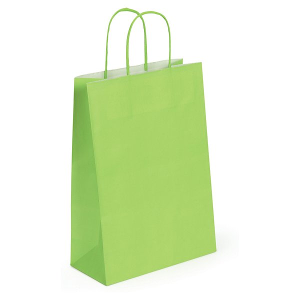 Torba papierowa fioletowa 250x320x110 - 5