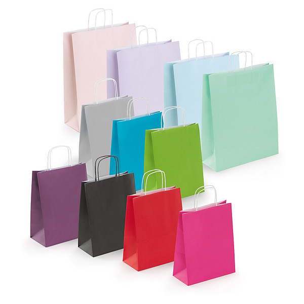 Torba papierowa w pastelowych kolorach - 1