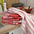 Torchons vaisselle coton 50 x 70 cm 160 g/m2 motifs rouge, lot de 5 - 2