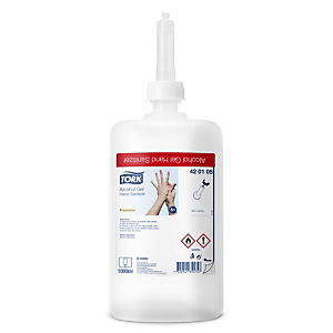 Tork 80% alcohol hand sanitiser gel, pack of 6 Tork 80% alcohol hand sanitiser gel, pack of 6