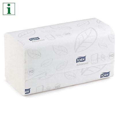 Tork Advance single fold hand towels, pack of 15 - 1
