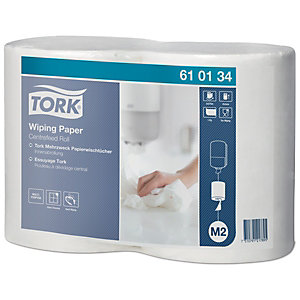 Tork Advanced 415 - Essuie-mains maxi M2 simple épaisseur - Blanc - Lot 2 bobines