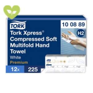 TORK Asciugamani di carta piegati Xpress® Soft compatti, 2 veli, 225 fogli, Intercalati a Z, Finitura goffrata, 21,2 x 24 cm, Bianco (12 pacchi da 225 asciugamani) TORK Asciugamani di carta piegati Xpress® Soft compatti, 2 veli, 225 fogli, Intercalati a Z, Finitura goffrata, 21,2 x 24 cm, Bianco (12 pacchi da 225 asciugamani)