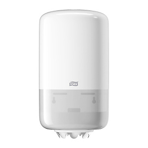 Tork Dispensador Mini de Alimentación Central Blanco M1, diseño resistente, línea Elevation, 558000 Tork Dispensador Mini de Alimentación Central Blanco M1, diseño resistente, línea Elevation, 558000