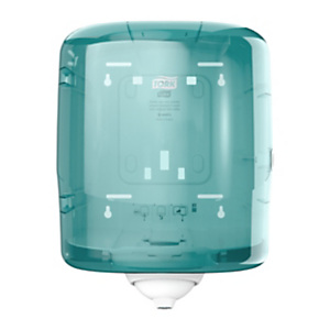 TORK Dispenser asciugamani a estrazione centrale singola Reflex™ M4, Linea Performance, Plastica, 23,9 x 25,5 x 33,1 cm, Bianco/Turchese TORK Dispenser asciugamani a estrazione centrale singola Reflex™ M4, Linea Performance, Plastica, 23,9 x 25,5 x 33,1 cm, Bianco/Turchese