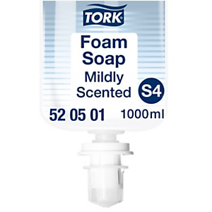 Tork Esencia Suave Jabón en Espuma para Lavado de Manos S4, Reduce el consumo, 6 × 1000 ml, 520501 Tork Esencia Suave Jabón en Espuma para Lavado de Manos S4, Reduce el consumo, 6 × 1000 ml, 520501