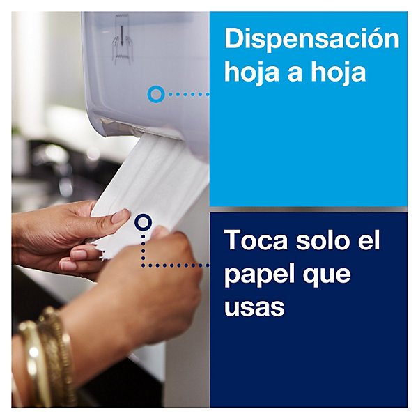 Tork Matic® Dispensador de Toallas de Mano en Rollo Blanco H1, indicador de recambio, línea Elevation, 551000 - 4