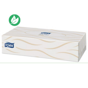 Tork Mouchoirs en papier doux double épaisseur Premium F1 blanc - 140280 - Boîte de 100 mouchoirs Tork Mouchoirs en papier doux double épaisseur Premium F1 blanc - 140280 - Boîte de 100 mouchoirs