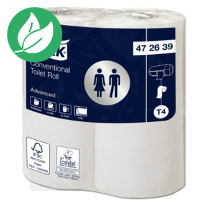 Tork Papier toilette double épaisseur Advanced T4 - 48 rouleaux