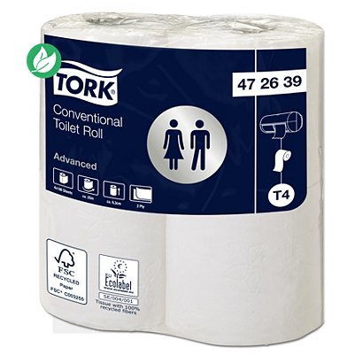 Tork Papier toilette double épaisseur Advanced T4 - 48 rouleaux - 1