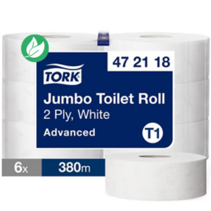 Tork Papier toilette Jumbo Advanced maxi - 6 bobines - Blanc
