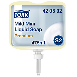 Tork Premium Mild S2 Jabón líquido de manos minicartucho de 475 ml Tork Premium Mild S2 Jabón líquido de manos minicartucho de 475 ml