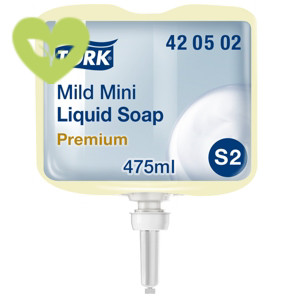 Tork Premium Mild S2 Mini cartuccia di sapone liquido per le mani, 475 ml