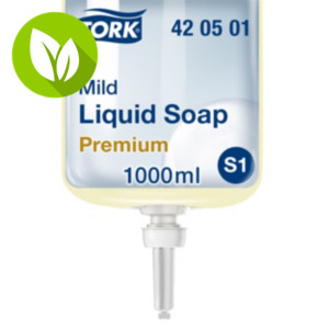 Tork Premium S1 Jabón líquido de manos, suave, con perfume, 1 l, cartucho