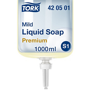 Tork Premium S1 Jabón líquido de manos, suave, con perfume, 1 l, cartucho Tork Premium S1 Jabón líquido de manos, suave, con perfume, 1 l, cartucho