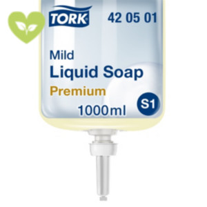 Tork Premium S1 Sapone liquido per le mani delicato, Profumato, Cartuccia, 1 l (confezione 6 pezzi)