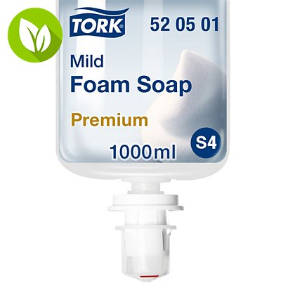 Tork Premium S4 Jabón de manos en espuma, Suave, Cartucho, Con perfume, 1 l - 1