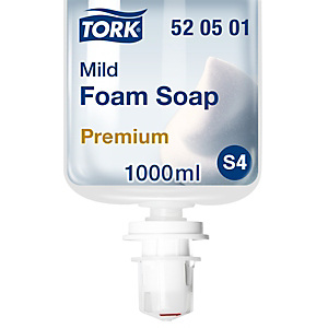 Tork Premium S4 Jabón de manos en espuma, Suave, Cartucho, Con perfume, 1 l Tork Premium S4 Jabón de manos en espuma, Suave, Cartucho, Con perfume, 1 l
