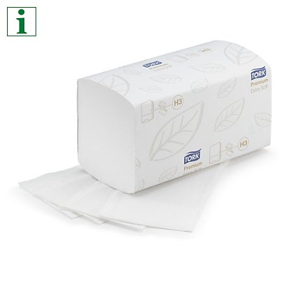 Tork Premium zigzag fold hand towels, pack of 15 - 1