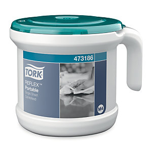 Tork Reflex - distributeur portable de papier d'essuyage à dévidage central feuille à feuille - pour