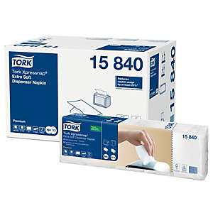 Tork Servilletas desechables Premium, 2 capas, pliegue para dispensador, 21,6 cm, blanco Tork Servilletas desechables Premium, 2 capas, pliegue para dispensador, 21,6 cm, blanco