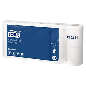 Tork Universal Rotolo carta igienica tradizionale, 2 veli, 160 fogli, 95 mm, Bianco