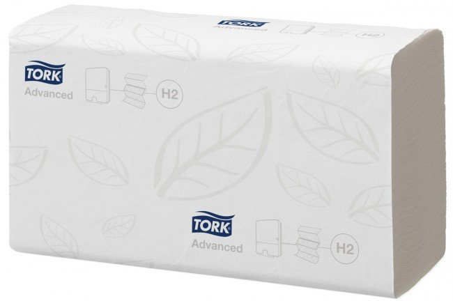 Tork Xpress Advanced H2 Marathon - Essuie-mains pliage enchevêtré (en Z) double épaisseur 190 feuilles Blanc - lot de 20