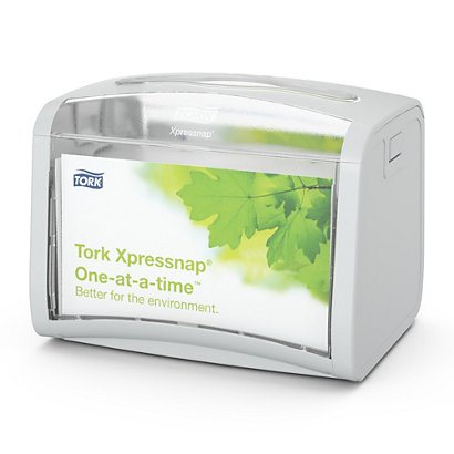 Tork Xpressnap Dispenser per tovaglioli in plastica grigia 155 x 201 x 150 mm - 1