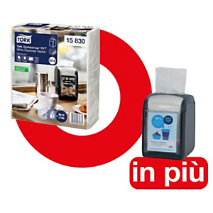 Tork Xpressnap Fit® Offerta 4.320 tovaglioli bianchi a 2 veli + 1 dispenser di tovaglioli da tavolo compreso nel prezzo Tork Xpressnap Fit® Offerta 4.320 tovaglioli bianchi a 2 veli + 1 dispenser di tovaglioli da tavolo compreso nel prezzo