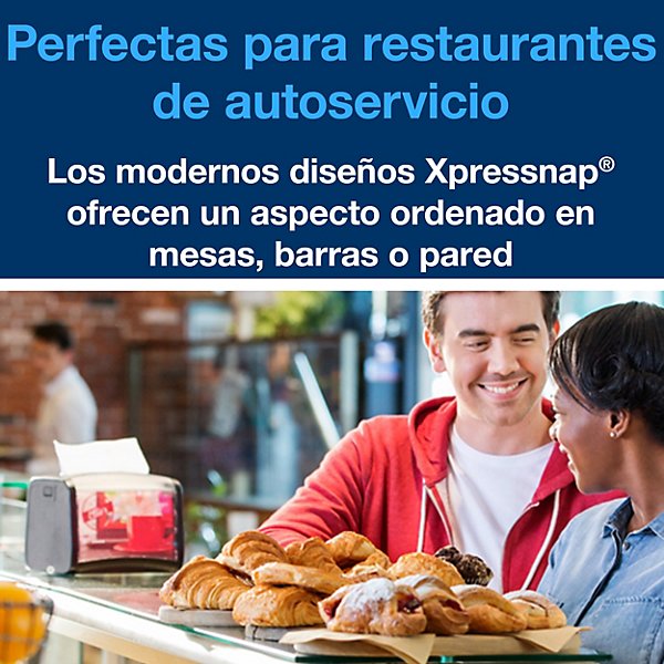 Tork Xpressnap® Servilleta Blanca para Dispensador N4, Universal, Plegado 1/4, 1 Capa, 21 cm × 33 cm, 8 × 1125 servilletas, 10840 - 5