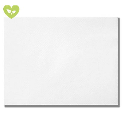 Tovaglietta monouso in carta riciclabile, 30 x 40 cm, Bianco (confezione 2500 pezzi)