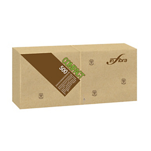 Tovagliolo Madre Terra Compact, Carta 100% ecologica, 1 velo, Goffrato, 30 x 30 cm, Beige (confezione 500 pezzi) Tovagliolo Madre Terra Compact, Carta 100% ecologica, 1 velo, Goffrato, 30 x 30 cm, Beige (confezione 500 pezzi)