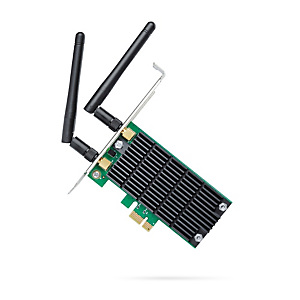 TP-LINK AC1200, Interne, Sans fil, PCI Express, WLAN, 867 Mbit/s, Noir, Vert ARCHER T4E TP-LINK AC1200, Interne, Sans fil, PCI Express, WLAN, 867 Mbit/s, Noir, Vert ARCHER T4E