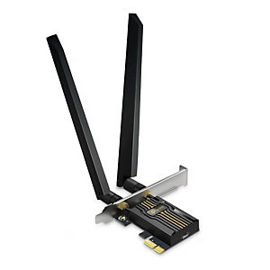 TP-Link Archer TBE552E, Sans fil, PCI Express, WLAN / Bluetooth, Wi-Fi 7 (802.11be), 5760 Mbit/s TP-Link Archer TBE552E, Sans fil, PCI Express, WLAN / Bluetooth, Wi-Fi 7 (802.11be), 5760 Mbit/s